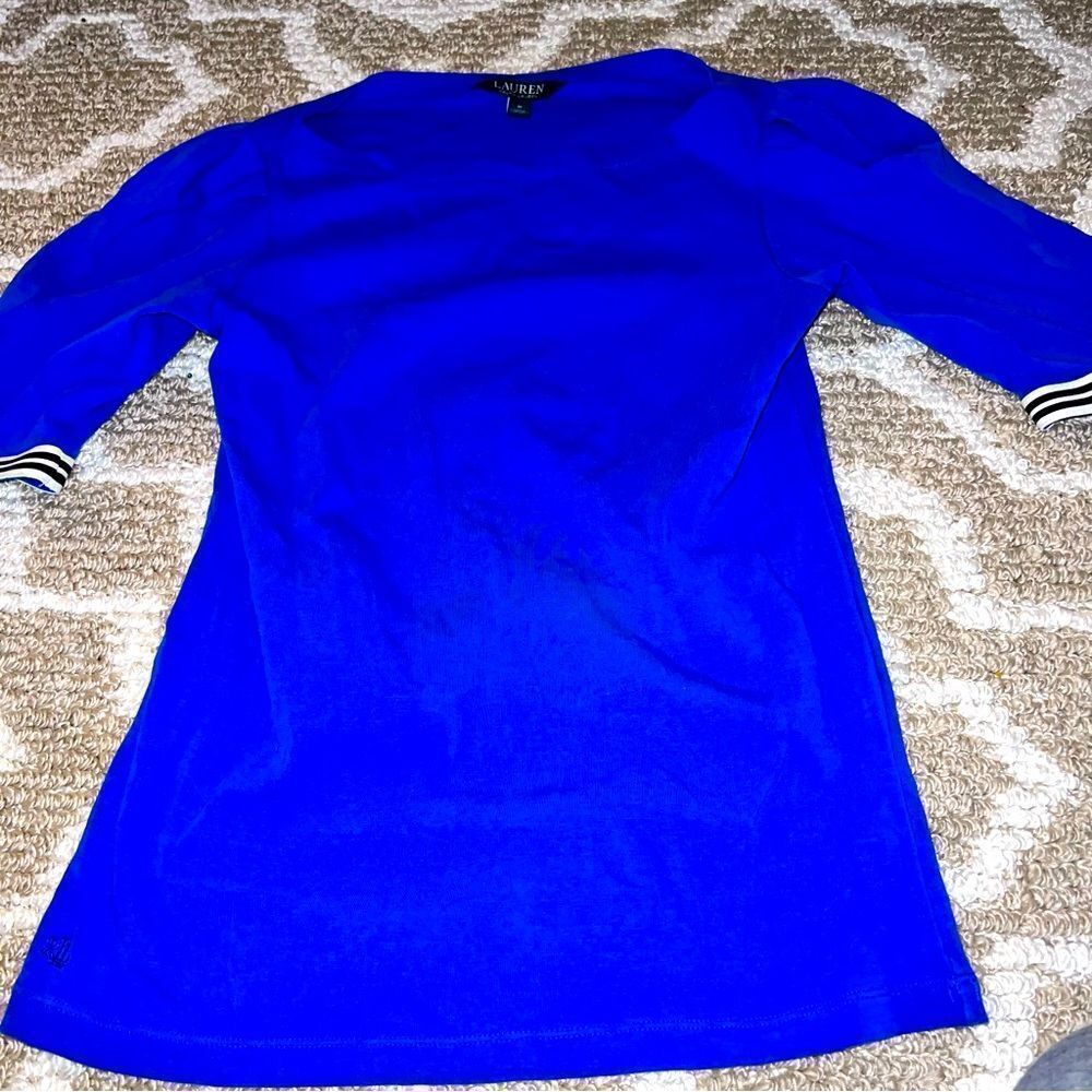 Lauren blue shirt size medium